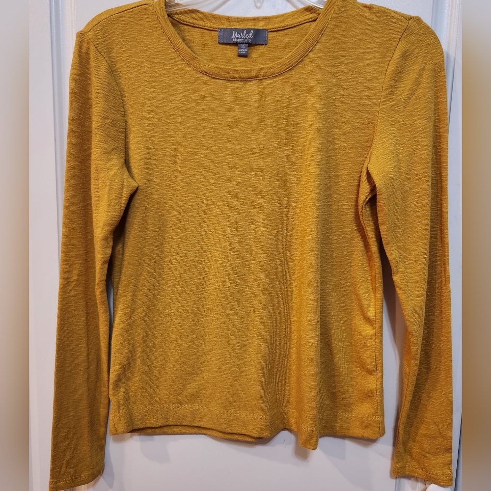 Marled essential long sleeve shirt